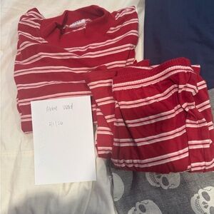 Striped Red and White Women's Sweatshirt